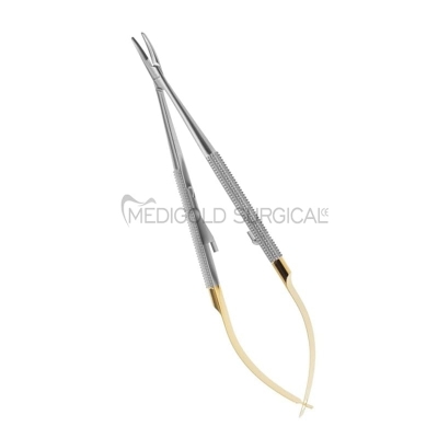 Castroviejo Needle Holder curved 14cm TC