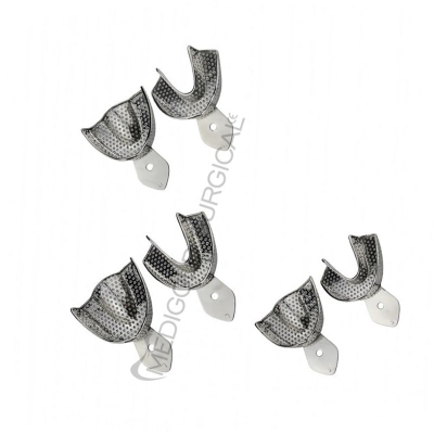 Impression tray perforated SET of 6